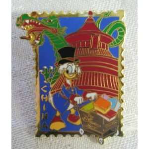 Scrooge McDuck in China Stamp Pin