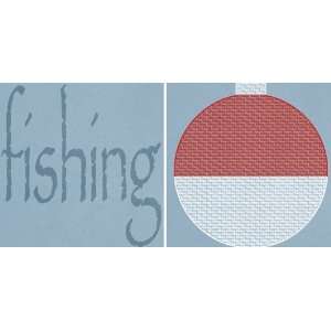  Scrappin Sports Paper 12x12 Sporty Words Fishing 