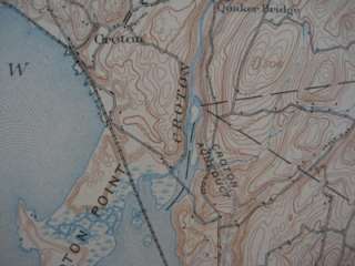 1902 Croton Aqueduct Map TARRYTOWN DOBBS FERRY New York  