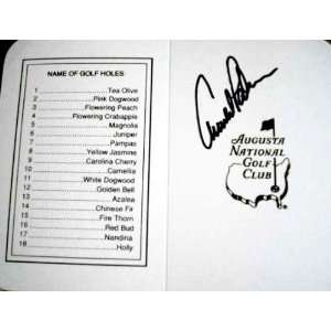   Autographed Golf Scorecard   Golf Cut Signatures
