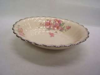   porcelain china oval serving bowl primrose pattern cunningham pickett