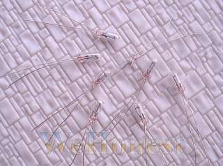 price is for 50 pcs miniature 3 mm clear grain of wheat bulbs 