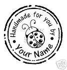 HANDLE MOUNTED PERSONALIZED HANDMADE BY CUSTOM RUBBER STAMPS H06