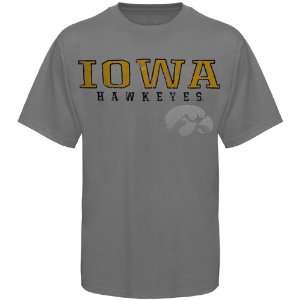  Iowa Hawkeyes Youth Contact T Shirt   Gray: Sports 