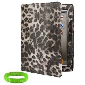  Dark Leopard iPad Skin Cover Case Stand with Screen Flap 