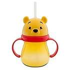 DISNEY WINNIE THE POOH DRINK CUP/GLASS WITH STRAW CUTE
