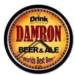  DAMRON beer ale wall clock 
