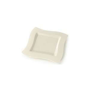   Square Ivory / Bone 8 Salad Plastic Plates 10ct.: Kitchen & Dining
