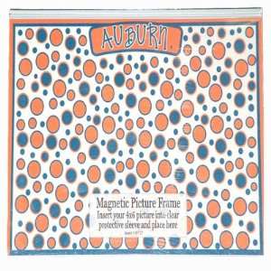 Auburn Tigers Retro Dots Magnetic Frame:  Sports & Outdoors