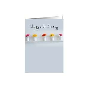   , Daughter in Law, Happy Anniversary, Flowers, contemporary, Dau Card