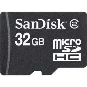  SANDISK Card, SDHC, Micro, 32GB, Class 2, Card Only 