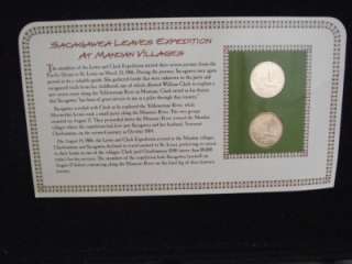 SHARP BU 2007 P & D Sacagawea Golden Dollar & Commemorative Stamp in 