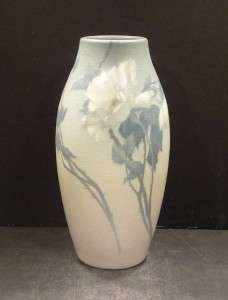 Rookwood Vellum Vase With White Roses, 8 5/8, Rothenbusch   MINT 