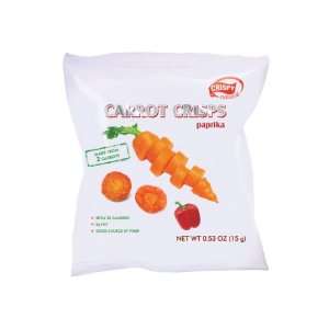 Crispy Natural, Crunchy Carrot Chips Witch Paprika , 0.53oz (Box of 12 