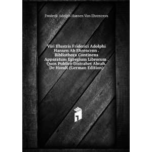   De Hondt (German Edition) Frederik Adolph Hansen Von Ehrencron Books