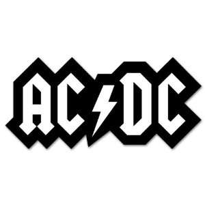  ACDC AC DC Music logo bumper sticker decal 6 x 4 