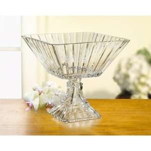 Crystal Clear Alexandria 8 1/2 Inch Pedestal Compote Bowl  