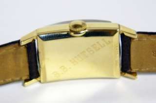 Vintage 14k Yellow Gold Hamilton Brock Manual Wind 19 Jewel Watch ~ No 