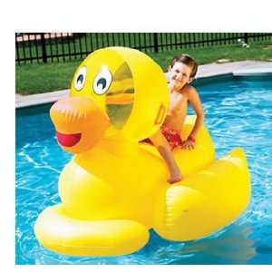  Giant Inflatable Ducky Swimming Pool Float Toy: Sports 