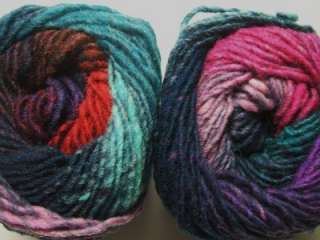 Noro Kureyon Wool Teal Fushia Purple Yarn Sk 277 Lot A  