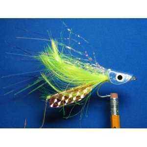 NEW FLIES Holographic & Glow in the Dark Tandem Hook Floating Head Fly 