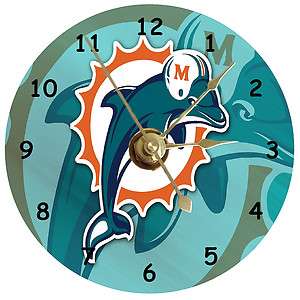 NEW Miami Dolphins CD Clock  