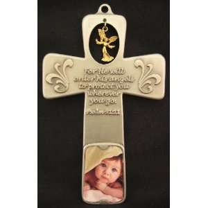   Dangling Angel & Photo for Baby Baptism Christening Dedication Baby