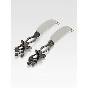  Michael Aram Black Orchid Cheese Knife, Set of 2