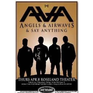   Angels and Airwaves Poster   Concert Flyer 2010 Tour