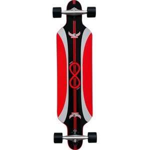  Dregs 40 Paradox Freeride   Black/Red Longboard Sports 