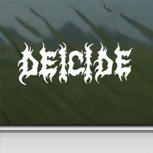  Deicide White Sticker Metal Band Car Vinyl Window Laptop 