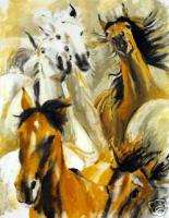 WILD HORSES by RONNIE WOOD Rolling Stones Artist  