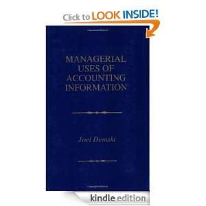   Uses of Accounting Information Joel Demski  Kindle Store