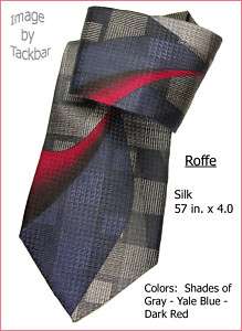 Mens Roffe Art Deco Designer Silk Dress Tie 232  