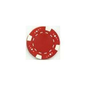  Ace Jack Poker Chips, Red, Clay, 11.5 Grams, Set of 25 