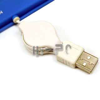 USB Laptop Mini Numeric 18 Keys Retractable KeyPad Blue  