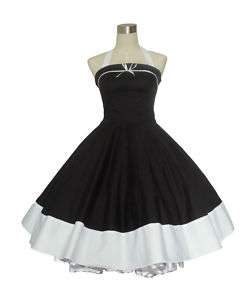 Vintage Polka Dot Full Sweep Swing Rockabilly Dress  