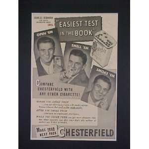Charles Bednarik Star Center Philadelphia Eagles 1950 Chesterfield 