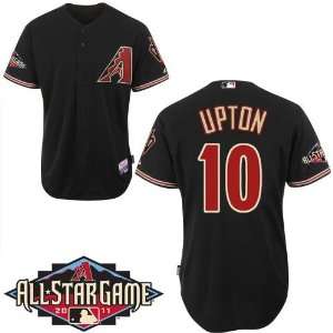  10# Justin Upton Black 2011 MLB Authentic Jerseys Cool Base Jersey 