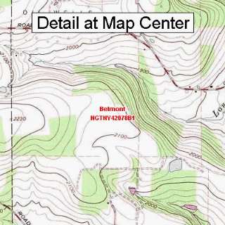 USGS Topographic Quadrangle Map   Belmont, New York (Folded/Waterproof 