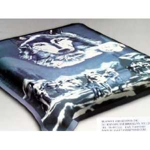   Mink Blankets     queen/king Blanket, Wolf Print