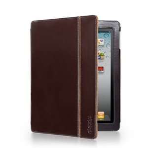  Dexim DLA 193N iPad 2 Vogue Brown Leather Folio Jacket 