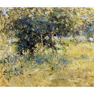   Willows in the Garden at Bougival, by Morisot Berthe