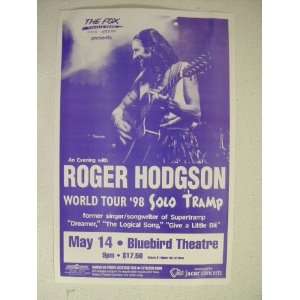  Roger Hodgson Handbill Poster Supertramp Super Tramp Solo 