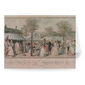  The Palais Royal Garden Walk, 1787 (coloured   Greeting 