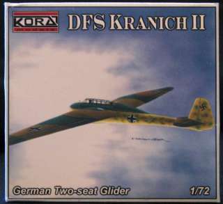 72 DFS KRANICH II German 2 Seat Glider *MINT*  