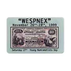  Collectible Phone Card: 5m WESPNEX Coin Show (11/99) & YND 