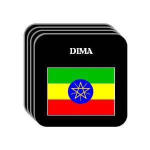  Ethiopia   DIMA Set of 4 Mini Mousepad Coasters 
