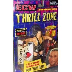   ECW THRILL ZONE LEFT ARM SMASH ROB VAN DAM ACTION FIGURE: Toys & Games