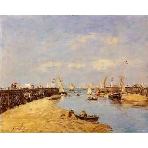   Trouville the Jettys Low Tide 7, By Boudin Eugène 